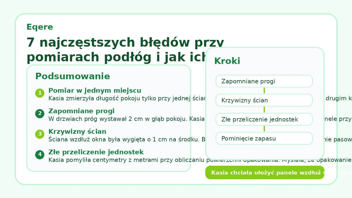 7 najczęstszych błędów przy pomiarach podłóg i jak ich uniknąć