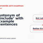Antonym of ‘include’ with Example Sentences