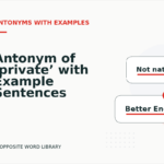Antonym of ‘private’ with Example Sentences