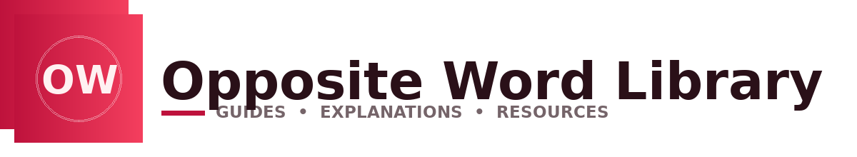 Opposite Word Library